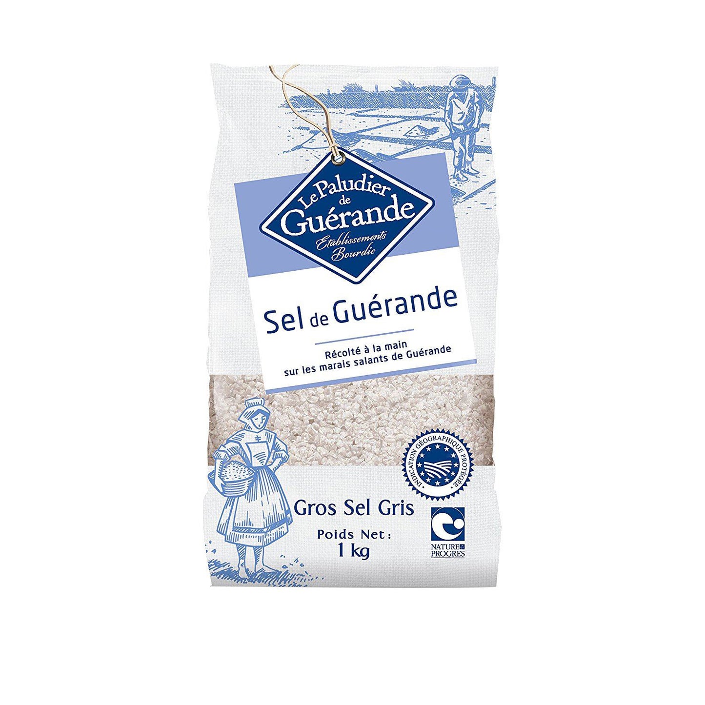 Bag of 1 Kg coarse Celtic sea salt Just Natural