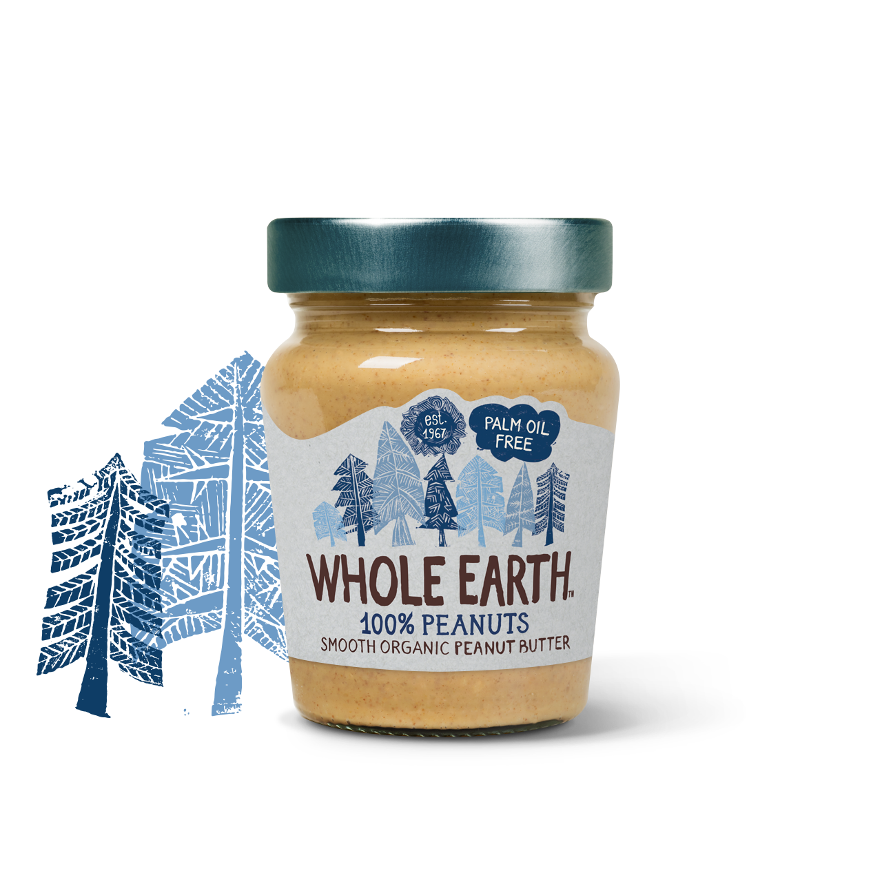 Whole Earth 100% Nuts Smooth Peanut Butter 227g - Just Natural