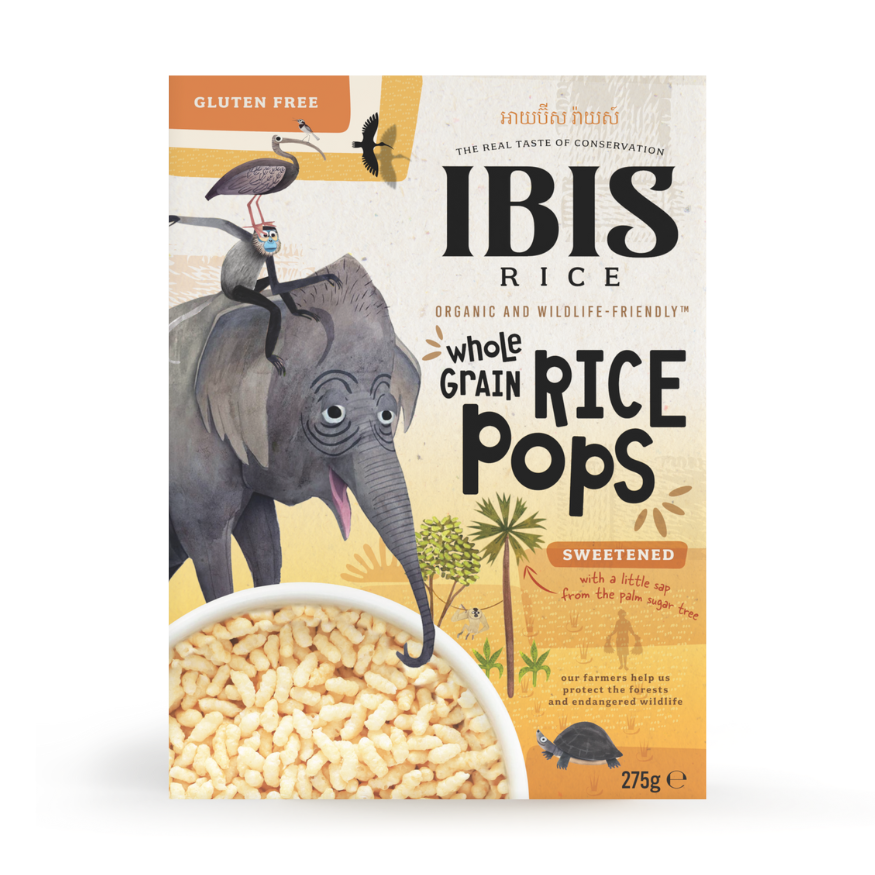 Organic Wholegrain Rice Pops Sweetened 275g Just Natural