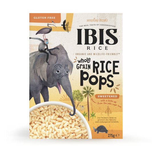 Organic Wholegrain Rice Pops Sweetened 275g Just Natural