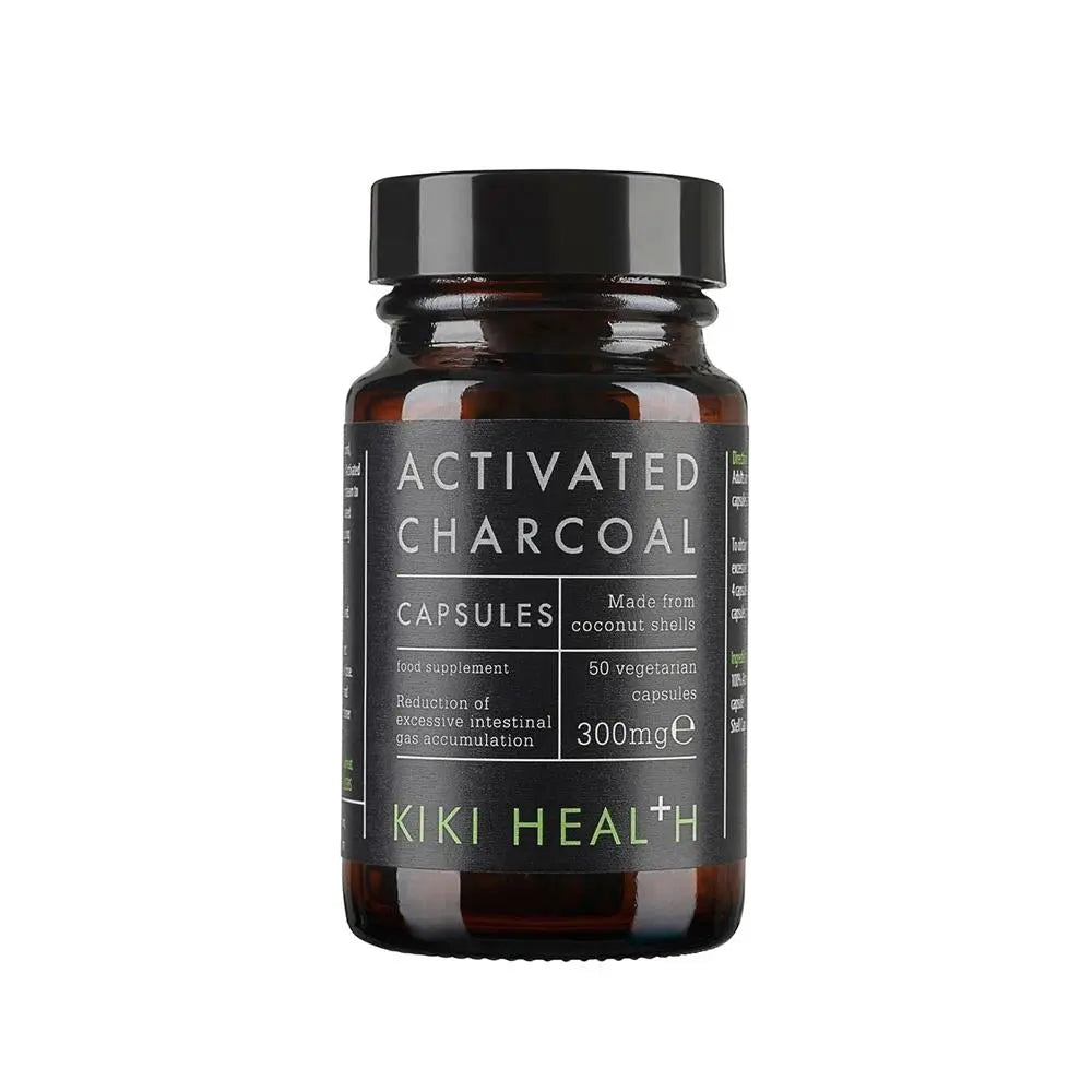 KIKI Health Activated Charcoal - 50 Vegicaps -  Just Natural