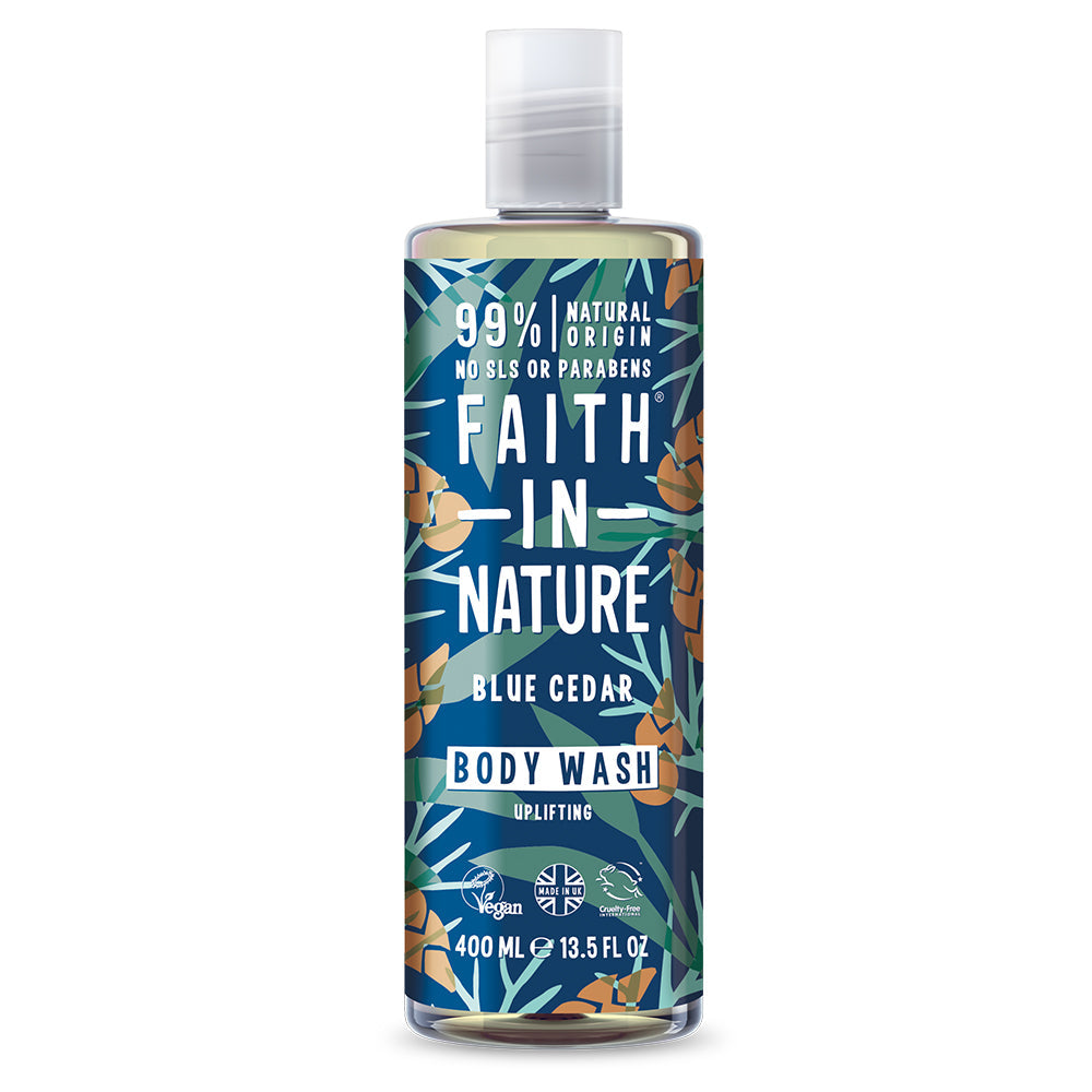 Faith In Nature Blue Cedar Body Wash 400ml - Just Natural