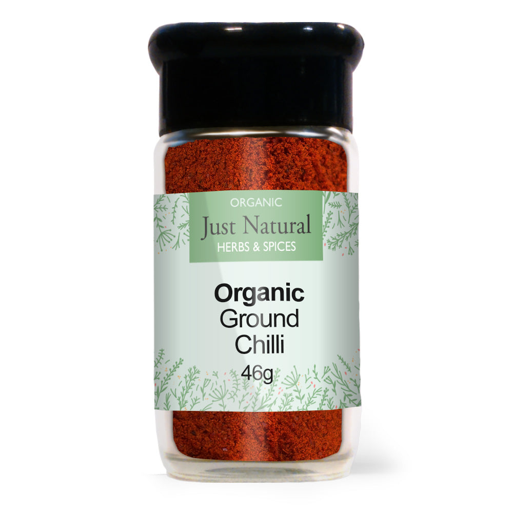 Just Natural Chilli Ground (Glass Jar) 46g - Just Natural