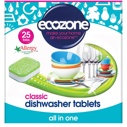 Ecozone Classic Dishwasher Tablets 25 tablets - Just Natural