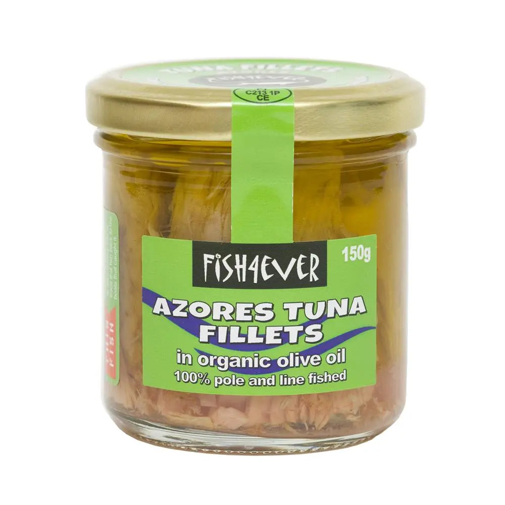 Fish4Ever Fish4Ever Azores Tuna Fillets in Organic Olive Oil (jar) 150g -  Just Natural