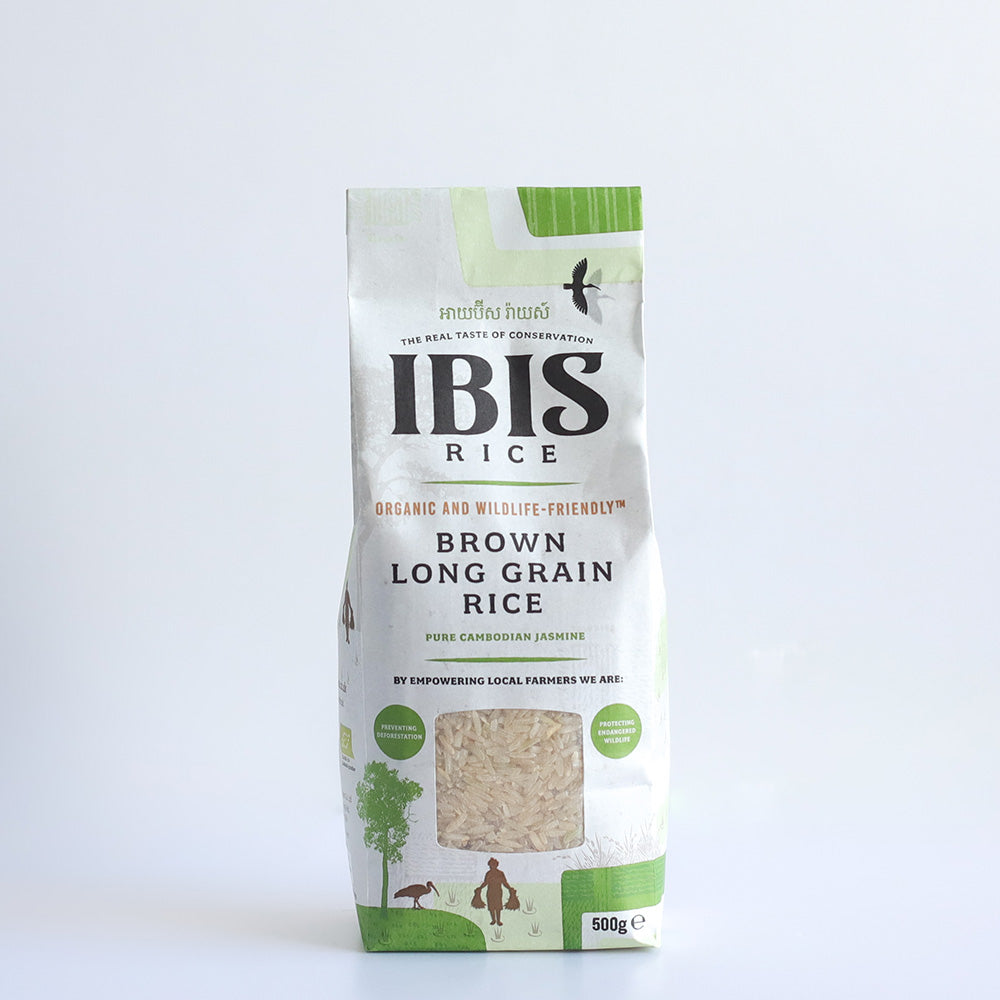 Organic Brown Long Grain Rice Jasmine 500g Just Natural