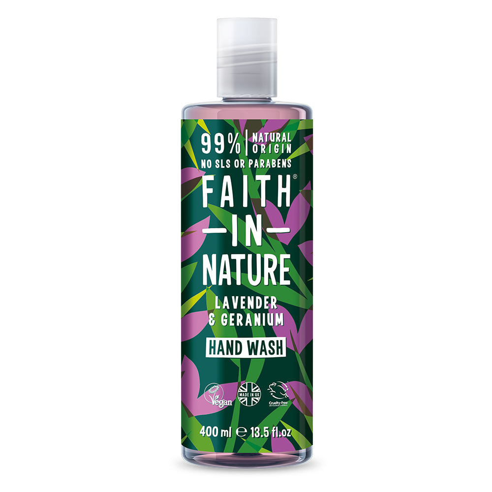 Faith in Nature Lavender & Geranium Handwash 400ml - Just Natural