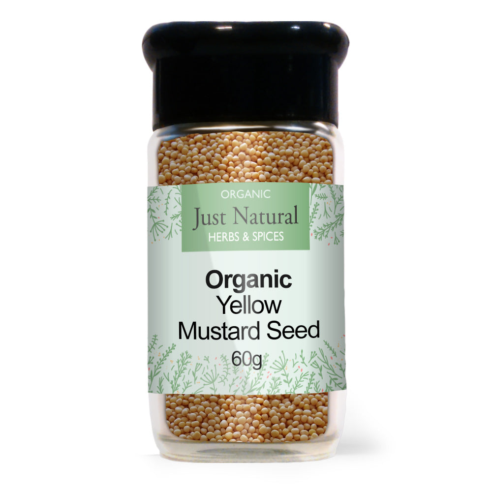 Just Natural Mustard Seed Yellow (Glass Jar) 60g - Just Natural