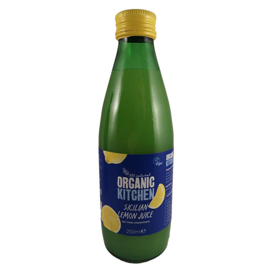 Organic Kitchen ORGANIC SICILIAN LEMON JUICE 250ML - Just Natural