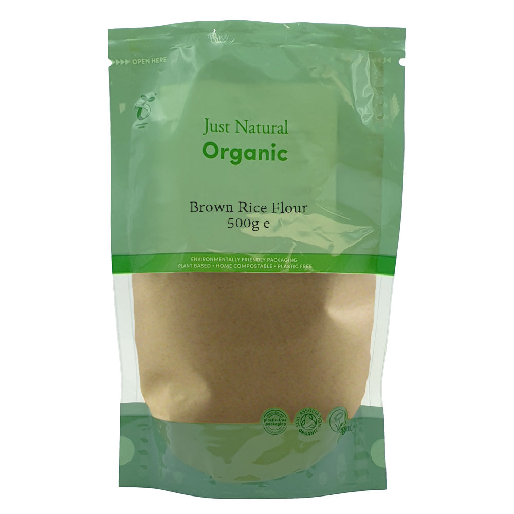 Organic Brown Rice Flour 500g - Just Natural