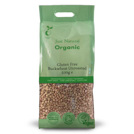 Just Natural Organic Gluten Free Buckwheat Unroasted 500g - Just Natural