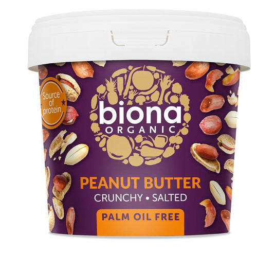 Organic Peanut Butter Crunchy Salted 1KG