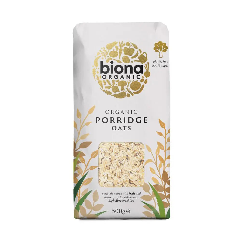 Organic Porridge Oat Flakes 500g Just Natural