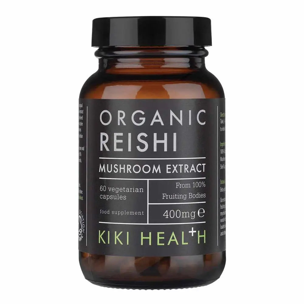 KIKI Health Organic Reishi Extract Mushroom 60 Vegicaps -  Just Natural