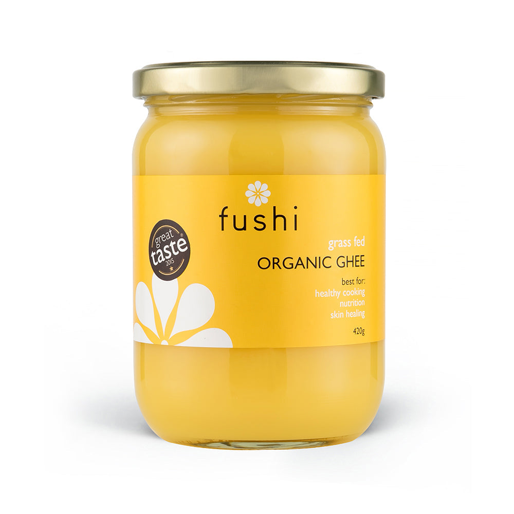 Fushi Wellbeing Traditionally churned Organic Ghee Grass Fed 420g - Just Natural